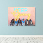 Modern blijven Motivatie Canvas Afdruk (Insitu (Houten vloer))