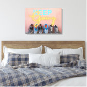 Modern blijven Motivatie Canvas Afdruk (Insitu (Slaapkamer))