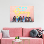 Modern blijven Motivatie Canvas Afdruk (Insitu (Woonkamer))