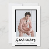 Modern Blocks Afstuderen foto aankondiging (Voorkant)