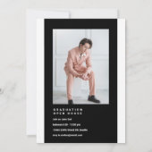 Modern Blocks Afstuderen foto aankondiging (Achterkant)