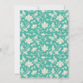  modern bloei Vrijgezellenfeest Kaart (Achterkant)