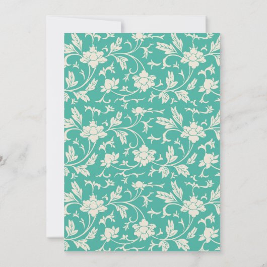  modern bloei Vrijgezellenfeest Kaart (Achterkant)