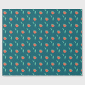 Modern Bloem-Cadeauverpakkings Papier (Vlak)