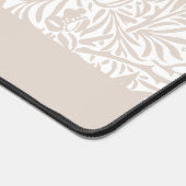 Modern bloemblaadje William Morris Elegant Beige Bureaumat (Hoek)