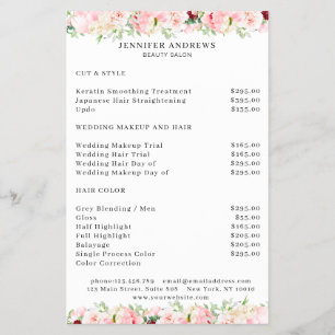 Modern bloemboeket flyer