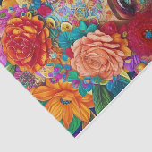 Modern Bloemen Decoupage Tissue Papier (Detail)