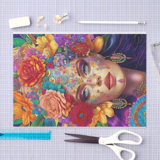 Modern Bloemen Decoupage Tissue Papier (Craft)