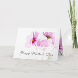 Modern Bloemen Gepersonaliseerd Gelukkig Moederdag Kaart