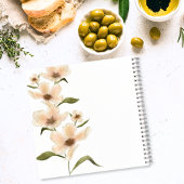 Modern  Bloemen Gepersonaliseerd Recept Notitieboe Notitieboek