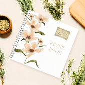 Modern  Bloemen Gepersonaliseerd Recept Notitieboe Notitieboek