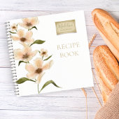 Modern  Bloemen Gepersonaliseerd Recept Notitieboe Notitieboek