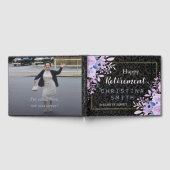 Modern Bloemen Pastel Waterverf Pensioen Party Gastenboek (Volledig)