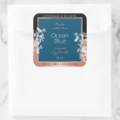 Modern Bloemen Product Labels Ocean Blue Roos Gold (Tas)
