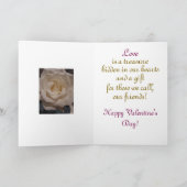 Modern & Bloemen, Vriend Valentijn Kaart (Binnen)