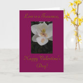 Modern & Bloemen, Vriend Valentijn Kaart (Gele Bloem)