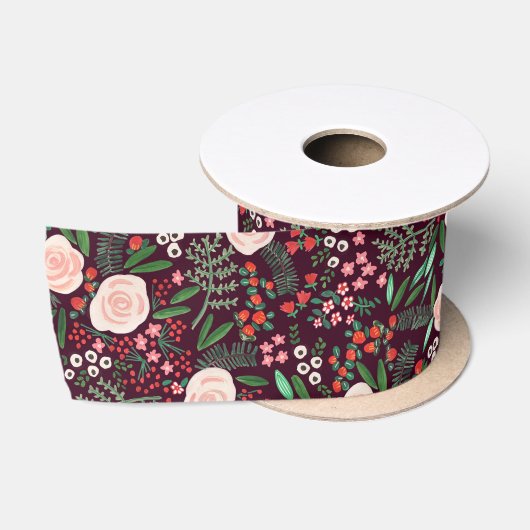 Modern Bloemendecoratie Kerstvakantie Satijnen Lint (Spoel)