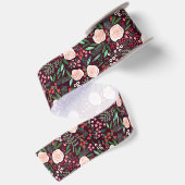 Modern Bloemendecoratie Kerstvakantie Satijnen Lint (Achterkant)