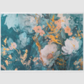 Modern Bloemendecoupe Papier Tissue Paper (Voorkant)