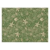 Modern | BLOEMENPRINT | Beige op groen Tafelkleed (Voorkant (Horizontaal))