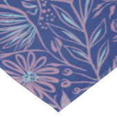 Modern | BLOEMENPRINT | Mauve op Royal Blue Tafelkleed (Gekanteld)