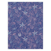 Modern | BLOEMENPRINT | Mauve op Royal Blue Tafelkleed (Voorkant)