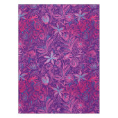 Modern | BLOEMENPRINT | Roze op Paarse Tafelkleed (Voorkant)