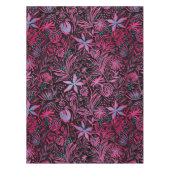 Modern | BLOEMENPRINT | Roze op zwart Tafelkleed (Voorkant)