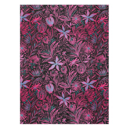 Modern | BLOEMENPRINT | Roze op zwart Tafelkleed