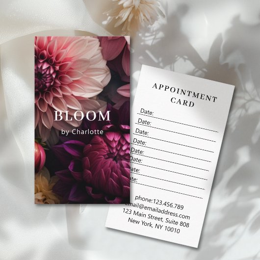 Modern Bloemensalon Afsprakenkaartje