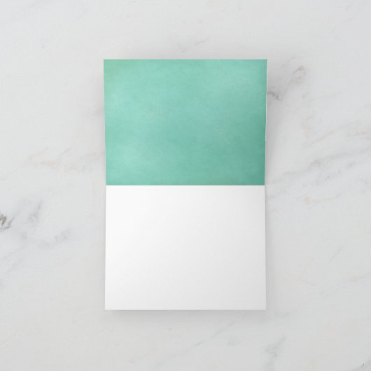 Modern bloemenscript bedankkaart (Binnen)