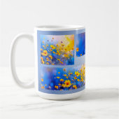 Modern Bloemenveld Koffiemok (Links)