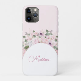 Modern bloemig roze elegant vrouwelijk Case-Mate iPhone case