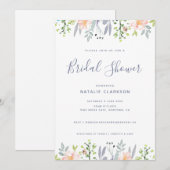 Modern bloemig vrijgezellenfeest kaart (Voorkant / Achterkant)