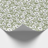 Modern Bloemmotief Cadeaupapier (Hoek)