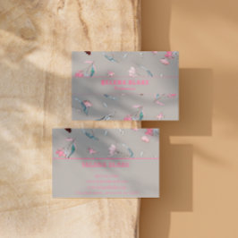 Modern bloemmotief | Elegant en professioneel Visitekaartje