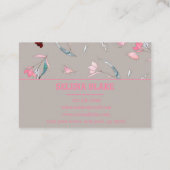 Modern bloemmotief | Elegant en professioneel Visitekaartje (Achterkant)