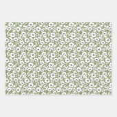 Modern Bloemmotief Inpakpapier Vel (Voorkant)