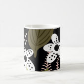 Modern  bloemmotief koffiemok (Center)