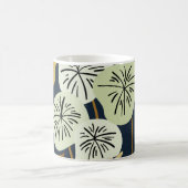 Modern  bloemmotief koffiemok (Center)