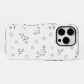 Modern Bloemmotief Naadloos Patroon iPhone Hoesje (Achterkant horizontaal)