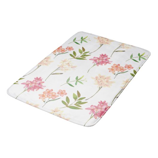 Modern bloemmotief | Trendy botanisch Badmat (Gekanteld)