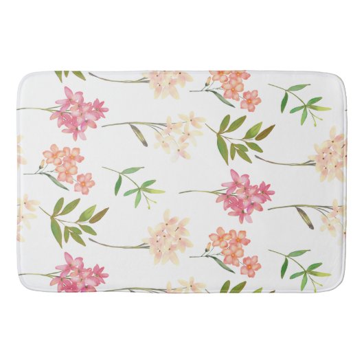 Modern bloemmotief | Trendy botanisch Badmat (Voorkant)