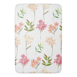 Modern Bloemmotief   Trendy Botanisch Badmat