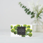 MODERN BLOEMMOTIEF voor COSMETOLOGEN, SPA, SALON Visitekaartje (Staand voorkant)