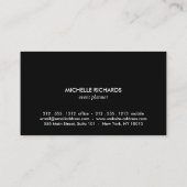 MODERN BLOEMMOTIEF voor EVENEMENTENPLANNERS en mee Visitekaartje (Achterkant)