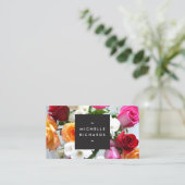 MODERN BLOEMMOTIEF voor EVENEMENTENPLANNERS en mee Visitekaartje (Staand voorkant)