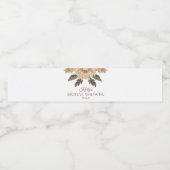 Modern bloemmotief Vrijgezellenfeest Waterfles Etiket (Enkel label)