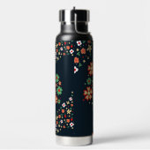 Modern  Bloemmotief Waterfles (Links)