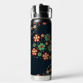 Modern  Bloemmotief Waterfles (Achterkant)